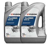 ProFusion Aceite para Motores Gasolina y Diésel - Lubricante para Coche 10w40 Pack de 2 x 5L (10 Litros en Total)