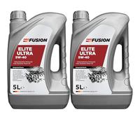 ProFusion Aceite para Motores Gasolina y Diésel - Lubricante Sintético para Coche 5w40 Elite Ultra C3 - Pack de 2 x 5L = 10L