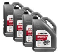 ProFusion Premium Ultra Aceite de Motor Sintético 5W-30, ACEA C3, API SN/CF, para Motores Gasolina y Diésel Compatibles, Pack de 4 x 5 L (20 L)