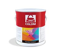 PROGAL COLORS COLOM ESMALTE SINTÉTICO MULTISUPERFICIE NEGRO 750ml - APLICABLE SOBRE HORMIGON, ACERO, ACERO GALVANIZADO, MADERA - RESISTENTE A LA INTEMPERIE (SATINADO)