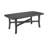 PROGARDEN Mesa Resina Senna 180x100x72 Cm Antracita - Alta Calidad