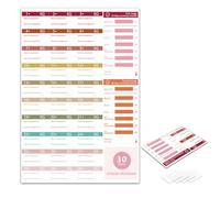 Programa de acondicionamiento físico impermeable calendario de entrenamiento práctico planificador de progreso de fitness para entusiastas del ejercicio y entrenadores