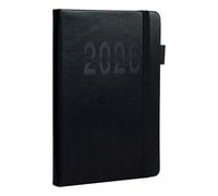 Programa de libro 2026 - Planificador inglés A5 con correa | Vertical Stripe Journal Agenda | Organizador diario para escuela, fitness, viajes de negocios, desplazamientos, estudiante, casa y viajes