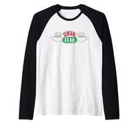 Programa de televisión Friends, Central Perk Logo, Comedia clásica para Amantes de los 90 Camiseta Manga Raglan