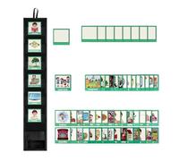 Programa diario para el hogar,Gráfico de rutina diaria: calendario diario de rutina, herramienta de comportamiento visual para con 45 actividades y 9 tarjetas en para viajes,