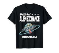 Programa Oficial DE Intercambio DE Extranjeros Divertidos alienígenas Ciencia ficción Camiseta