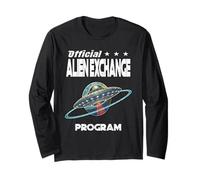 Programa Oficial DE Intercambio DE Extranjeros Divertidos alienígenas Ciencia ficción Manga Larga