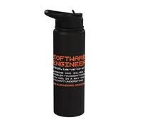 Programación de Definición de Desarrolladores de Ingenieros de Software Stainless Steel Insulated Water Bottle