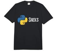 Programación de Python Divertido Programador Python Logo Sneks Comfort Colors Adult Heavyweight T-Shirt