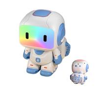 Programación de Robots Juguetes RC Para Niños, Robot Control Remoto Para Niños, Con Danza, Música, Ojos Led Y Función De Grabación, Para Niños Y Niñas De 3 Años Y Más (Azul)