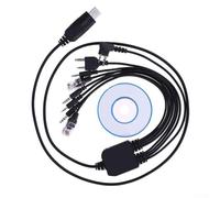 Programación USB de ocho pulgadas para varias radios de mano y montadas en vehículos, incluyendo para Kenwood Quansheng Linktone A8 Tc500 Tm271 Vx168 Gp88s V8 Gm3688 Series