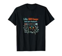 Programador Adulting Bug 0.1.1 Life 1001 Bugs Quote Camiseta