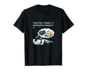 Programador Adulto Humor Soñando con Código y Desayuno Camiseta