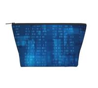 Programador Código Binario Azul, Bolsa de artículos de tocador Bolsa de Maquillaje Bolsa de cosméticos Bolsa de artículos de tocador de Viaje portátil