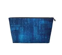 Programador Código Binario Azul, Bolsa de artículos de tocador Bolsa de Maquillaje Bolsa de cosméticos Bolsa de artículos de tocador de Viaje portátil