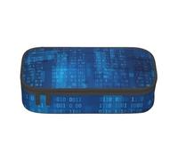 Programador Código Binario Azul, Estuche para lápices, Estuche para lápices Estuche para lápices de Gran Capacidad Estuche para cosméticos