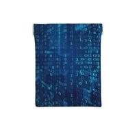 Programador Código Binario Azul, Squeeze Top Wallet Bolsa de Almacenamiento para Mujer Monedero pequeño Bolsa de Cambio