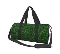 Programador Código De Computadora Decimal Verde, Bolsa de Viaje de Gran Capacidad, Bolso Redondo, Bolsa de Viaje Deportiva, Bolsa de Mano, Bolsa de Fitness