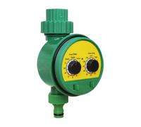 Programador De Agua para Manguera De Jardín,Herramienta De Programación Automática para Sistemas De Goteo - Programador De Agua con Doble Mando para Jardín Césped Y Zonas Exteriores