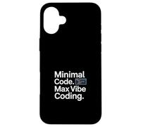 Programador de codificación Código mínimo. MAX Vibe Carcasa para iPhone 16 Plus