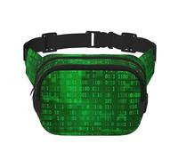 Programador de codificación de Datos binarios,Riñonera Cuadrada de Doble Capa, Bolso de Viaje, Bolso Informal para el Pecho.