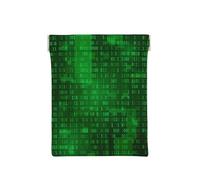 Programador de codificación de Datos binarios, Squeeze Top Wallet Bolsa de Almacenamiento para Mujer Monedero pequeño Bolsa de Cambio