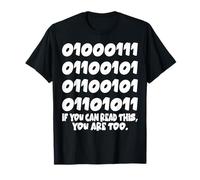 Programador de código binario de computadora divertida, regalos geek para desarrolladores Camiseta