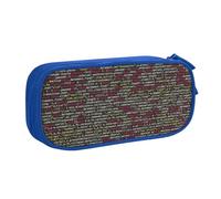 Programador de código de programación impreso, estuche para lápices, almacenamiento de cosméticos, herramientas de arte, suministros para estudiantes, profesores, uso versátil, Blue, Talla única