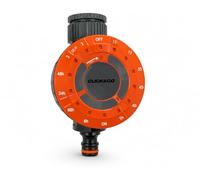 Programador de riego automático CLICK&GO para grifo, 12 programas, temporizador de jardín con adaptador 3/4” y 1/2”