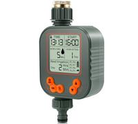 Programador de Riego Automatico Jardín, Temporizador de Riego Retrasos en la Lluvia, 8 Programas Riego Automático | Riego Manual, Compatible con grifos ½ y ¾, Pantalla LCD, IPX5 a Prueba de Agua