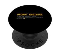 Programador de Software para desarrolladores de IA Terminal Screen de Prompt Engineer PopSockets PopGrip Adhesivo