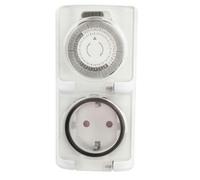 Programador Diario IP44 16A 3680W, Temporizador Digital para Control de energía en electrodomésticos y Sistemas eléctricos.
