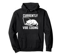 Programador Divertido, desarrollador de Inteligencia Artificial, Vibe Coding Cat Sudadera con Capucha