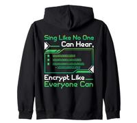 Programador especialista en ciberseguridad canta como piratería Sudadera con Capucha