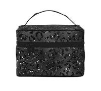 Programador Green Código de computadora decimalBolsa de Maquillaje, Bolsa de Cosméticos Portátil para Mujer-Organizador de Cosméticos de Viaje, Regalo para Momentos Especiales