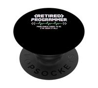 Programador jubilado divertido AI Punch Card Tech Code Life PopSockets PopGrip Adhesivo