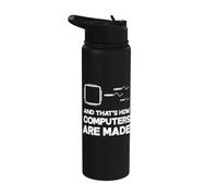Programador Software Computadora - Programación Informático Stainless Steel Insulated Water Bottle