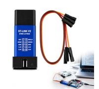 Programador ST-Link V2, Descargador ST-Link V2, Programador para Microcontroladores, Herramienta de Descarga y Depuración SWD SWIM, Módulo de Programación con Protección Integrada y Cable de Conexión