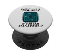 Programador Todo Código Abierto Si Puedes Leer Ensamblaje PopSockets PopGrip Adhesivo