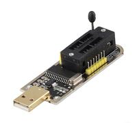 Programador USB CH341A compatible con microcontroladores flash de serie 24 y 25 características de modo EPP MEM de puerto paralelo e interfaz de comunicación serie USB a UART