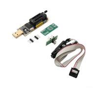 Programador USB CH341A para chips flash SPI serie 24/25 con adaptador SOIC8 SOP8 para fácil gestión de software (clip de prueba CH341