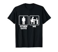 Programador Versus Regular Guys - Funny Developer Coder Camiseta gráfica económica