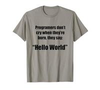 Programadores Hola Mundo Frase Divertida G amiseta