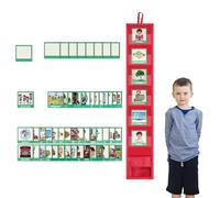 Programma visivo per bambini con 45 attività + 9 carte bianche | Grafico della routine quotidiana casa e scuola Strumento educativo comportamentale autismo, aula, viaggi, homeschooling
