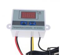 Programmable Temperature Controller - Electronic Digital Thermostat, 1 Meter Stainless Steel Probe, Waterproof Sensor Unit | 1500W Power Management Device For Aquarium Kitchen Heating Cooling