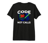 Programmer Code Not Calls Introvert Developer Camiseta Premium