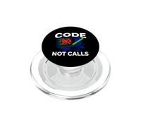 Programmer Code Not Calls Introvert Developer PopSockets PopGrip para MagSafe