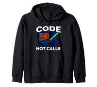 Programmer Code Not Calls Introvert Developer Sudadera con Capucha
