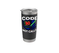 Programmer Code Not Calls Introvert Developer Vaso térmico de acero inoxidable de doble pared