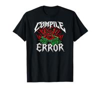 Programmer Coder Compile Error Heavy Metals Skull Camiseta